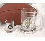 NFL Mug and Shot Glass Set - New Orleans Saints - B00019PJG0
