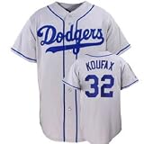 Los Angeles Sandy Koufax Road Dodgers Replica Throwback Jersey - Large