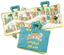 ABC Animal Train Soft Sculpture Travel Bag