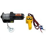 2000 LBS Heavy Duty Winch Complete Off Road Jeep Winch Kit ATV Winch 
