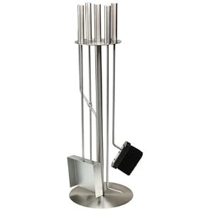 Blomus Stainless-Steel Chimo Fireplace Tool Set, 5 Pieces