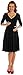 Happy Mama women Maternity Pregnancy Easy Breastfeeding Circle Jersey Dress 282p Black 6