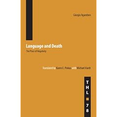 Language and Death: The Place of Negativity (Theory & History of Literature)