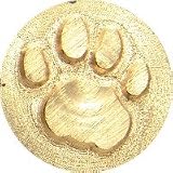 Paw Print Wax Seal Stamp (Brass)