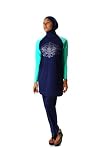 Aila Blue -Modest Muslim Swimsuit -Islamic Full Body Swimwear