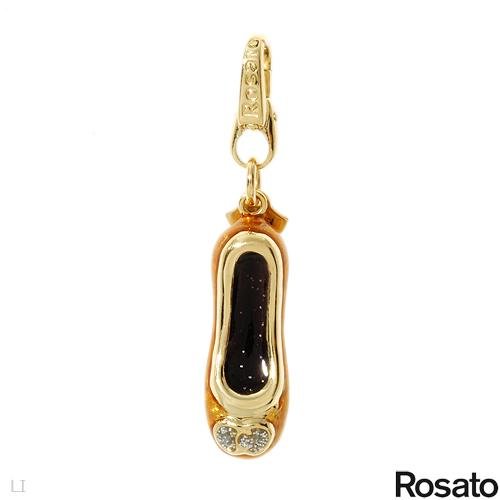 Genuine Rosato Product. Rosato 18K Gold Pendant. 3.10 grams in weight and 42 mm in length. 100% Satisfaction Guaranteed.