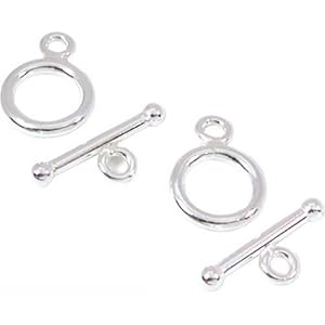 2 Sterling Silver Toggle Clasps Necklace Bracelet