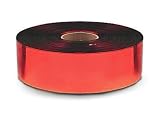 Metallic Streamers 1 in. x 500ft. Roll Red