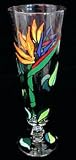 Bird of Paradise Design - Hand Painted - Pilsner - 10 oz.