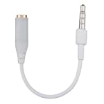 3.5mm Headphone Adapter for Apple iPhone Recessed Jack, 3.5mm, White