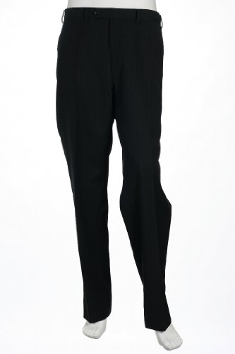 Alfani Red Pinstripe Black & Gray Flat Front Dress Pants SZ 40X32