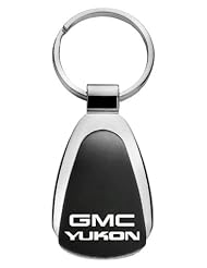 GMC Yukon Laser Etched Black Teardrop Keychain