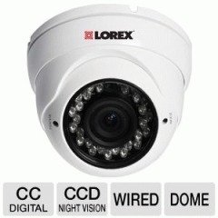 LOREX LDC7081 Varifocal Super Plus Indoor/Outdoor Dome Security Camera (White)