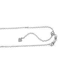 BRI Sterling Silver Adjustable Diamond Cut Cable Chain - Made in Italy - Nickle Free - 1.8mm 22 Inch