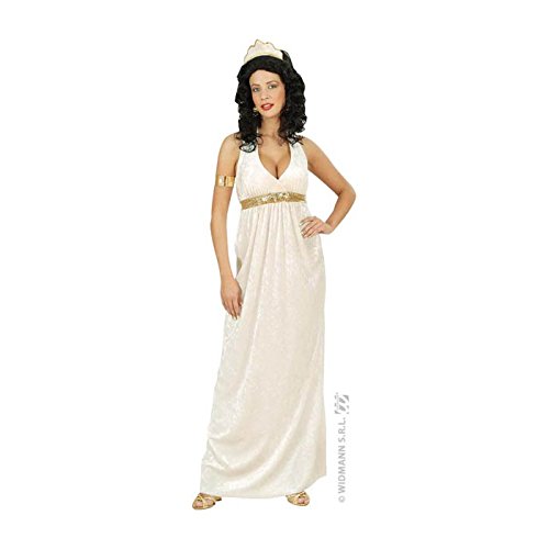 Widmann Disfraz De Diosa Griega – Vestido Con Capa, Joyas Doradas (Collar, Pulsera, Brazalete Y Corona De Laurel), Talla S, Para Fiestas Temáticas Y Carnaval