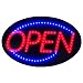 Ultra Bright LED Neon Light Open Sign Oval Style Premium Design Larger Size 22"L x 13"W x 1"H with Power On/off and Animation On/off Switchs By "E Onsale" U30