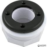 Pentair American Products Vinyl Liner Wallfitting, Std Bdy, 1.5MPTx1.5FPT, Black 86205101