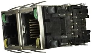 AMPHENOL COMMERCIAL PRODUCTS RJSAE-5384-02 CAT5 RJ45 MODULAR JACK, 8POS, 2 PORT (1 piece)