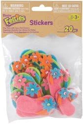 Bulk Buy: Darice Felties Stickers 20/Pkg Flip Flops With Gems (6-Pack)