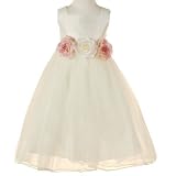 Little Girls Special Occasion IVORY ROSE Flower Girl Dress KIDS DREAM 2-12