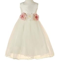Little Girls Special Occasion IVORY ROSE Flower Girl Dress KIDS DREAM 2-12