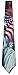 Men's Patriotic American Flag Liberty Collage Three Rooker Necktie Tie Neckwear