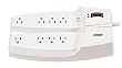 Fellowes 8 Outlet Split Surge Protector with Phone Protection (99070)