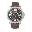 Timex Expedition Metro Metal Field Brown Leather Strap, 44921, INDIGLO, Quick Date, 10 Year Battery, 50 Meter