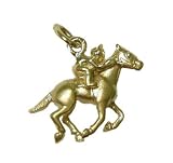 Jockey On Horse Charm