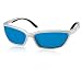 Costa Del Mar Turbine Sunglasses Silver Frame w/Polarized Blue Mirror 400 Glass Lens