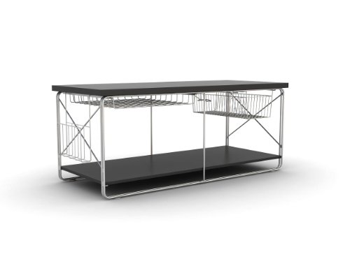Atlantic Techno City DBL Silver Metallic Frame with 7 Accessories Black Top