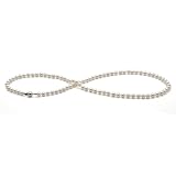 HinsonGayle Handpicked Premium Small 5.0-5.5mm White Cultured Pearl Necklace(14K White Gold)