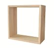 Dekow�rfel aus Buchenholz, Wandregal, H�ngeregal, H�ngew�rfel zur Dekoration, 38x38x16cm