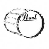 Product details for 14x14 Championship Series Marching Bass Drum Pure White