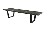 Baxton Furniture Studios Nelson Wooden Bench, Black