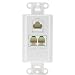 White Data/Telephone Wall Plates