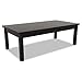 Alera ALEVA7548BK Alera Valencia Series Occasional Table, Rectangle, 47-1/4 X 20 X 16-3/8, Black