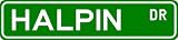 HALPIN Street Name Sign ~ Personalized Family Lastname Sign ~ Gameroom, Basement, Garage Sign