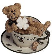 BOYDS TEABEARIES...LUCKY TEABEARIE "GOOD LUCK" STYLE #24309