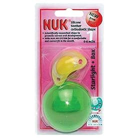 NUK Starlight Soothers and Box Size 1 (0-6 months)