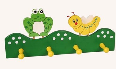 Childrens Toyshop  Third Party New : Coatrack, green