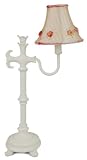 Glenna Jean Eggshell Filigree Lamp Base with Ribbon Shade