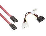 Wired--Up 1 SATA Power Adapter Cable and 1 SATA Data Cable