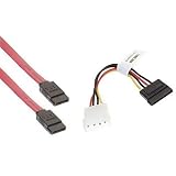 Wired--Up 1 SATA Power Adapter Cable and 1 SATA Data Cableby Wired-up