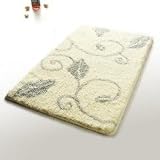 Antique Silver Indoor Rug Luxury Bathroom Mat