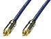 AV Cable - Phono Male to Phono Male, 75 Ohm, Premium Gold, 5m