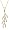 14k Yellow Gold Diamond Branch Pendant (1/6 cttw, G-H Color, I1 Clarity)