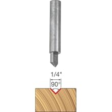 Freud 20-100 1/4-Inch Diameter 90-Degree V-Grooving Router Bit with 1/4-Inch Shank