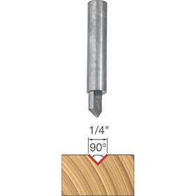 Freud 20-100 1 4-Inch Diameter 90-Degree V-Grooving Router Bit with 1 4-Inch Shank by Freud