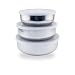 Set of (3) Three 18/10 Stainless Steel Mixing Bowls and Lid - .75, 1.25, and 1.75 Quart
